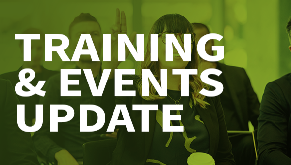 Your training and events update for April