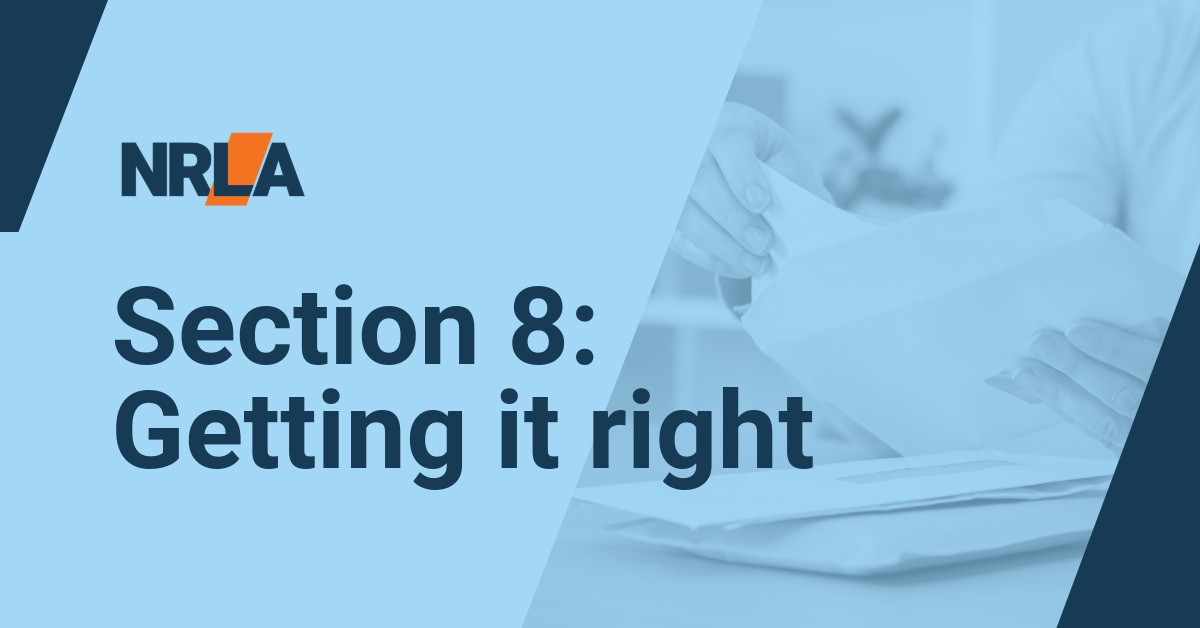 Section 8: Selling your property – or want to move in?