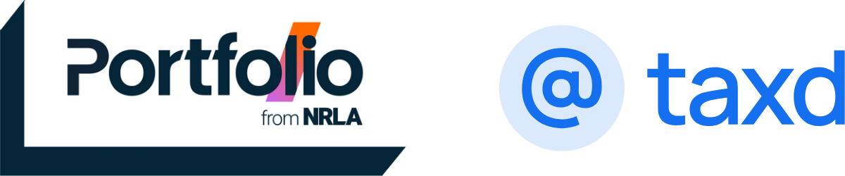 NRLA Portfolio x Taxd Logo