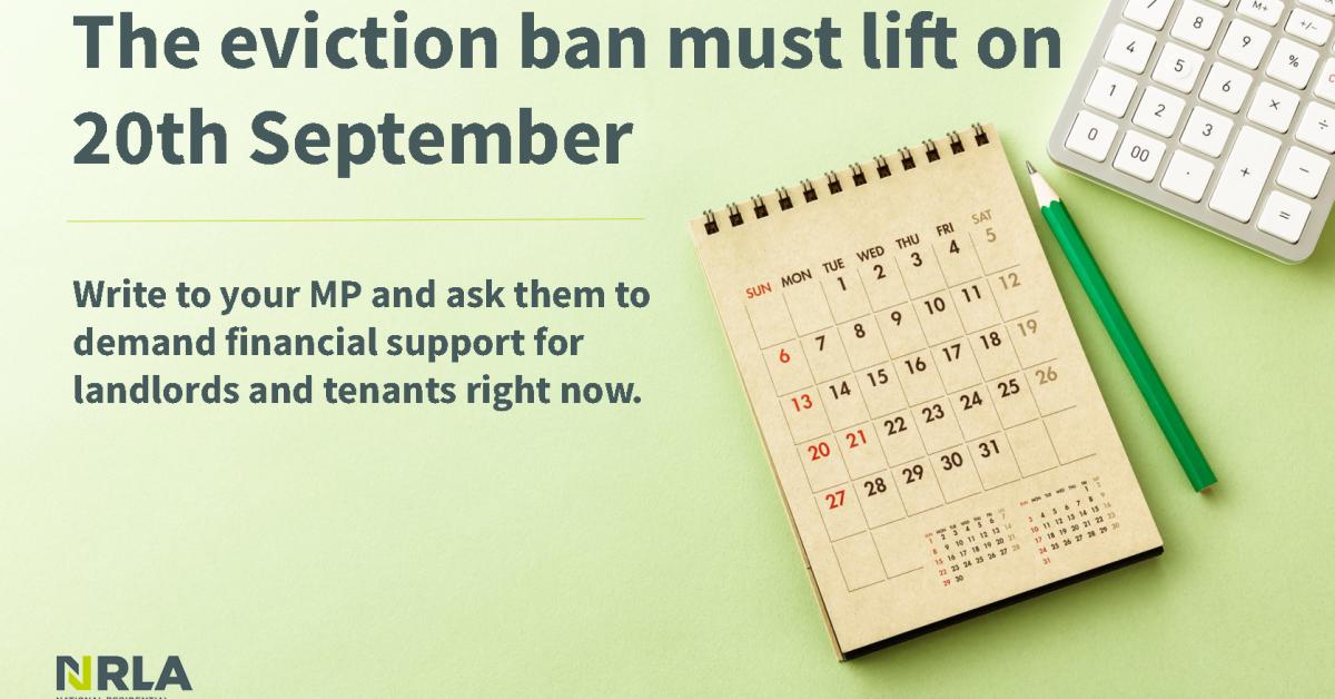 Members rallied to Write to MP about eviction ban extension