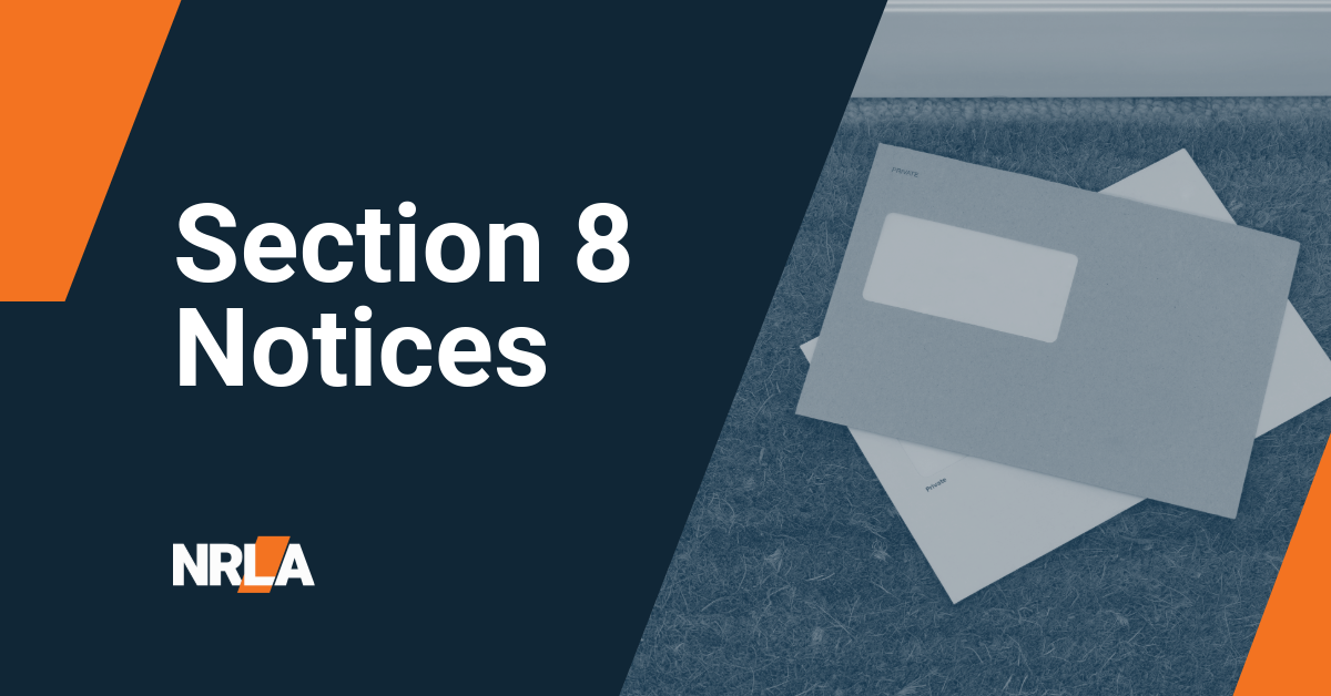 Course of the month: Section 8 notices