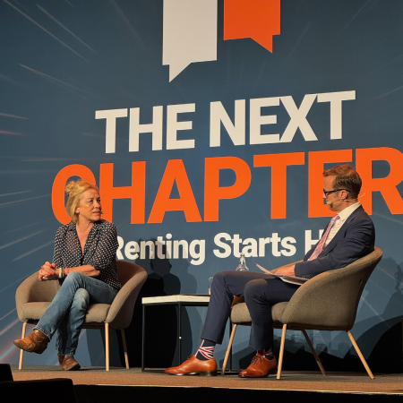NRLA CEO Ben Beadle and Sarah Beeny at the UK Housing Conference 2025