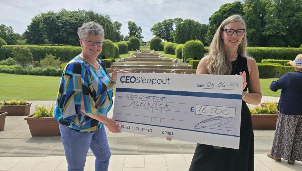 Landlord Michelle sleeps out for charity